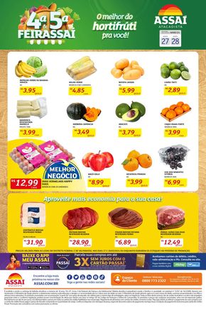 Promoções de Supermercados em Brasília | O melhor do hortifrúti pra você! de Assaí Atacadista | 27/03/2024 - 28/03/2024