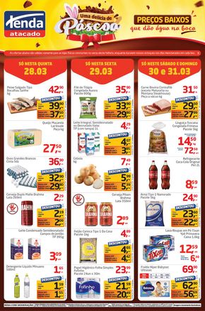 Promoções de Supermercados em Suzano | Uma delícia de Páscoa de Tenda Atacado | 28/03/2024 - 31/03/2024