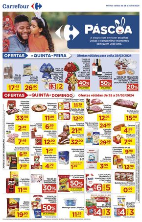 Promoções de Supermercados em Santa Maria | Páscoa  de Carrefour | 28/03/2024 - 31/03/2024