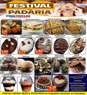 Catálogo Rede Troyano de Supermercados em Dracena | Festival De Padaria Troyano | 28/03/2024 - 31/03/2024