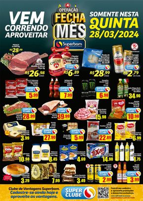 Catálogo Superbom Supermercados em Bauru | Operação Fecha Mês Superbom Supermercados | 28/03/2024 - 28/03/2024