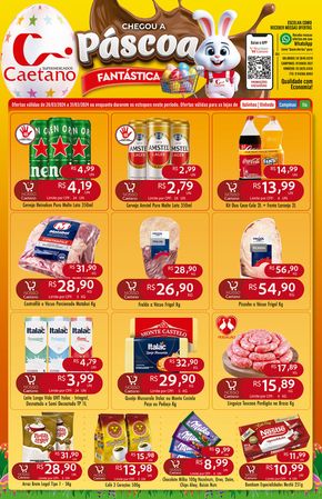 Catálogo Supermercados Caetano em Vinhedo | Chegou A Páscoa Supermercados Caetano | 28/03/2024 - 31/03/2024