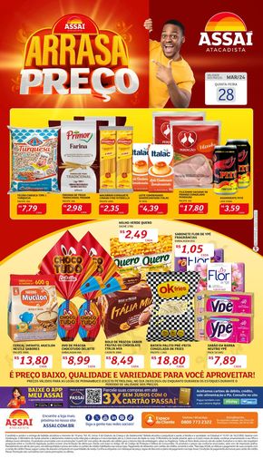 Promoções de Supermercados em Caruaru | Arrasa Preço Assaí Atacadista de Assaí Atacadista | 28/03/2024 - 28/03/2024