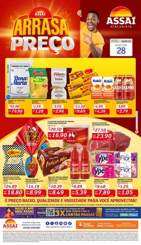 Promoções de Supermercados em Campina Grande | Arrasa Preço Assaí Atacadista de Assaí Atacadista | 28/03/2024 - 28/03/2024