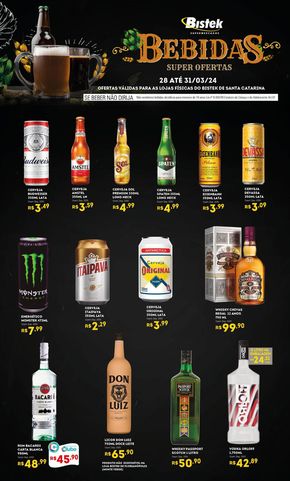 Catálogo Bistek Supermercados em Navegantes | Bebidas super ofertas | 28/03/2024 - 31/03/2024