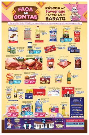 Catálogo Supermercado Savegnago em Americana | Faça As Contas | 28/03/2024 - 31/03/2024