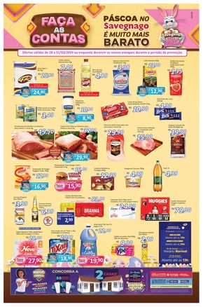 Catálogo Supermercado Savegnago em Araras | Faça As Contas | 28/03/2024 - 31/03/2024