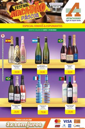 Catálogo Atacadão em Vitória de Santo Antão | Atacadão - Vinhos e Espumantes | 28/03/2024 - 31/03/2024