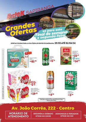 Catálogo Bistek Supermercados em Brusque | Ofertas Bistek Supermercados | 29/03/2024 - 31/03/2024