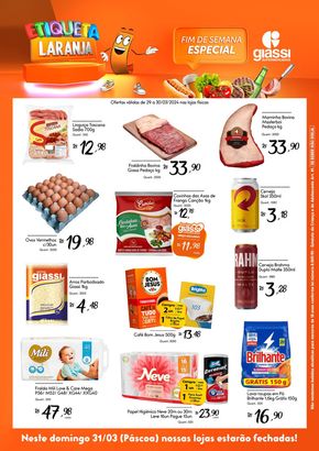 Catálogo Giassi Supermercados em Blumenau | Ofertas do dia | 29/03/2024 - 30/03/2024