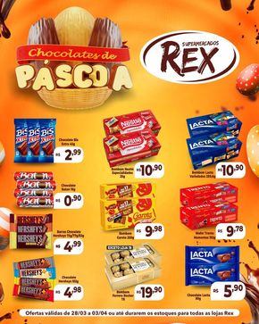 Catálogo Supermercados Rex em Bom Sucesso | Chocolates de Páscoa  | 29/03/2024 - 03/04/2024