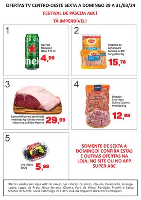 Catálogo Supermercados ABC em Oliveira | Festival De Páscoa Supermercados ABC | 29/03/2024 - 31/03/2024