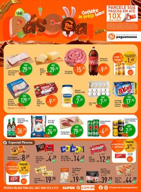 Catálogo Supermercados Pague Menos em Paulínia | Páscoa Supermercados Pague Menos | 29/03/2024 - 31/03/2024