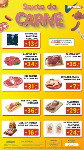 Catálogo Supermercado Vitorino em São José | Sexta Da Carne  | 03/04/2024 - 29/04/2024