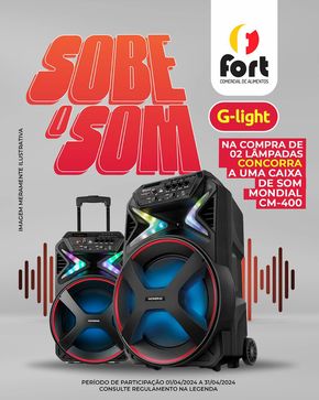 Promoções de Supermercados em Mata de São João | Sobe Som de Fort Supermercados | 04/04/2024 - 30/04/2024