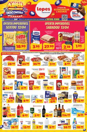 Catálogo Lopes Supermercados em Guarulhos | Super Ofertas Lopes Supermercados | 12/04/2024 - 18/04/2024