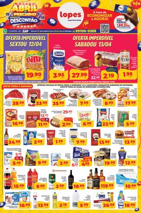 Promoções de Supermercados em Embu das Artes | Super Ofertas Lopes Supermercados de Lopes Supermercados | 12/04/2024 - 18/04/2024