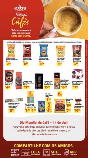 Promoções de Supermercados em Abreu e Lima | Festival De Cafes Extra de Extra | 12/04/2024 - 18/04/2024