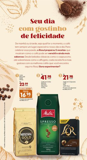 Promoções de Supermercados em Tramandaí | Especial Cafeteria Rissul de Supper Rissul | 12/04/2024 - 27/04/2024