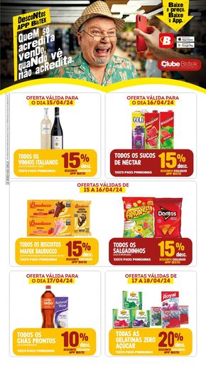Catálogo Bistek Supermercados em Balneário Camboriú | Ofertas Bistek Supermercados | 15/04/2024 - 18/04/2024