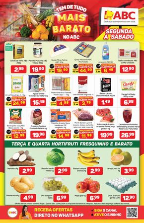 Promoções de Supermercados em Uberlândia | Supermercados ABC Oferta Semanal Varejo - Triângulo de Supermercados ABC | 15/04/2024 - 20/04/2024