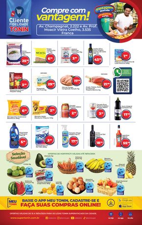Promoções de Supermercados em Franca | Compre Com Vantagem! de Tonin Superatacado | 15/04/2024 - 19/04/2024
