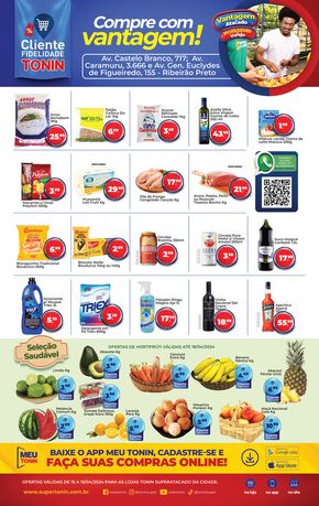 Promoções de Supermercados em Cravinhos | Compre Com Vantagem! de Tonin Superatacado | 15/04/2024 - 19/04/2024