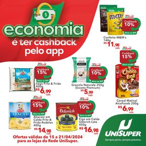 Promoções de Supermercados em Canoas | Ofertas UniSuper de UniSuper | 15/04/2024 - 21/04/2024