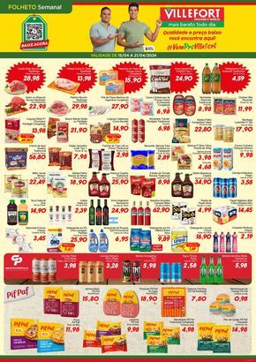 Promoções de Supermercados em Montes Claros | Ofertas Villefort Atacadista de Villefort Atacadista | 15/04/2024 - 21/04/2024