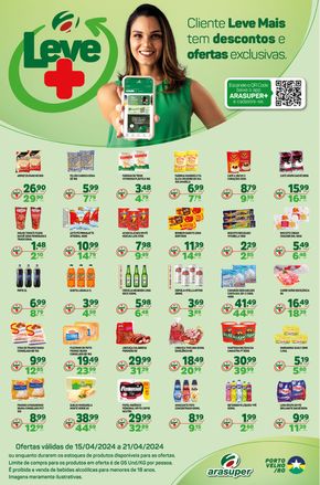 Promoções de Supermercados em Porto Velho | Leve Mais Porto Velho de Araújo Supermercados | 15/04/2024 - 21/04/2024