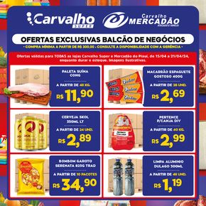 Promoções de Supermercados em Piripiri | Ofertas Carvalho Supermercado de Carvalho Supermercado | 15/04/2024 - 21/04/2024