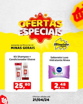 Promoções de Supermercados em Teófilo Otoni | Ofertas Mineirão Atacarejo de Mineirão Atacarejo | 15/04/2024 - 21/04/2024