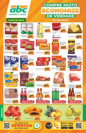 Catálogo Supermercados ABC em Lavras | Encarte Supermercados ABC | 15/04/2024 - 20/04/2024