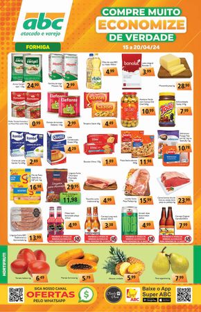 Catálogo Supermercados ABC em Arcos | Supermercados ABC Oferta Semanal Atacados - Formiga | 15/04/2024 - 20/04/2024