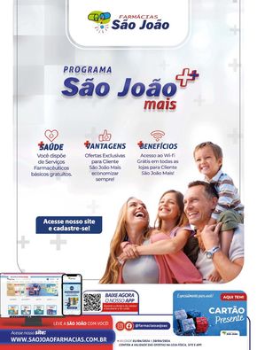 Promoções de Farmácias e Drogarias | Programa São João de Farmácia São João | 15/04/2024 - 30/04/2024