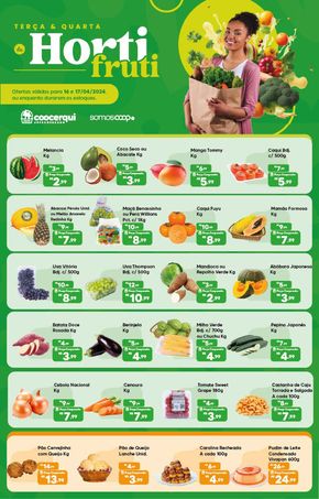 Promoções de Supermercados em Cerquilho | Terça e Quarta do Horti e Açougue de Coocerqui | 16/04/2024 - 17/04/2024