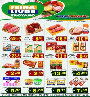 Catálogo Rede Troyano de Supermercados em Dracena | Feira Livre Rede Troyano! | 16/04/2024 - 18/04/2024