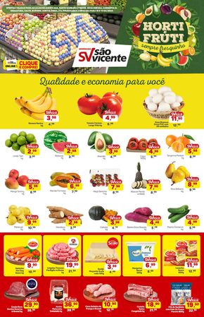 Promoções de Supermercados em Santa Bárbara d'Oeste | Hortifruti Sempre Fresquinho  de Supermercados São Vicente | 16/04/2024 - 17/04/2024