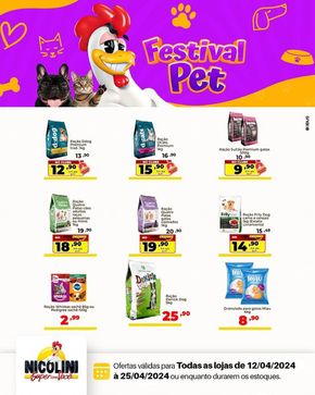 Promoções de Supermercados em Pelotas | Festival Pet  de Super Nicolini | 16/04/2024 - 25/04/2024