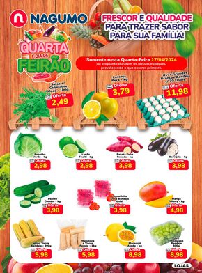 Promoções de Supermercados em Itaquaquecetuba | Quarta Do Feirão Nagumo  de Nagumo | 17/04/2024 - 17/04/2024