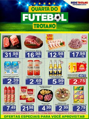 Catálogo Rede Troyano de Supermercados em Dracena | Quarta do Futebol Rede Troyano!! | 17/04/2024 - 17/04/2024