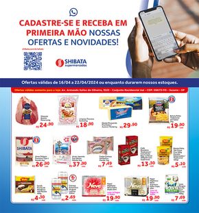 Promoções de Supermercados em Ferraz de Vasconcelos | Ofertas Shibata Supermercados de Shibata Supermercados | 17/04/2024 - 22/04/2024