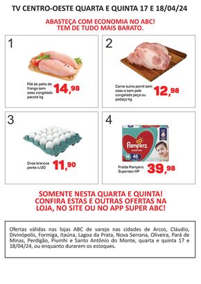 Catálogo Supermercados ABC | Ofertas da TV Centro Oeste | 17/04/2024 - 18/04/2024