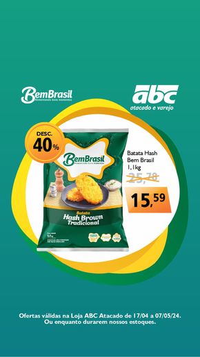 Catálogo Supermercados ABC em Guaxupé | Ofertas Supermercados ABC | 17/04/2024 - 07/05/2024