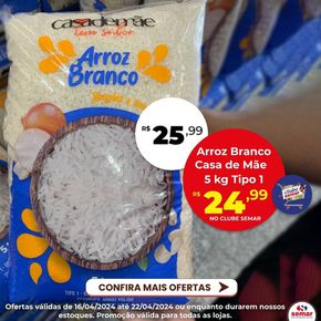 Promoções de Supermercados em Lorena | Oferta Semar Supermercado de Semar Supermercado | 17/04/2024 - 22/04/2024