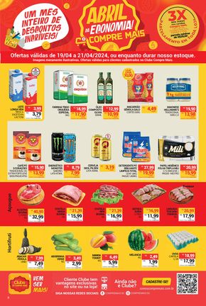 Promoções de Supermercados em Corupá | ABRIL DA ECONOMIA de Compre Mais | 19/04/2024 - 25/04/2024
