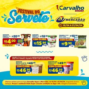Catálogo Carvalho Supermercado em Teresina | Ofertas Carvalho Supermercado | 18/04/2024 - 21/04/2024