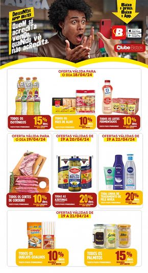 Promoções de Supermercados em Brusque | Ofertas Bistek Supermercados de Bistek Supermercados | 18/04/2024 - 22/04/2024