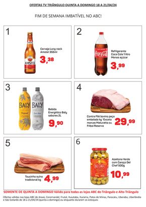 Catálogo Supermercados ABC |  Ofertas da TV Supermercados ABC | 18/04/2024 - 21/04/2024