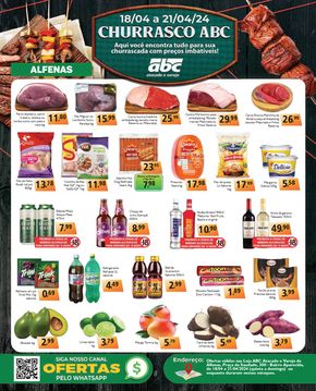 Promoções de Supermercados em Alfenas | Oferta Supermercados ABC  de Supermercados ABC | 18/04/2024 - 21/04/2024
